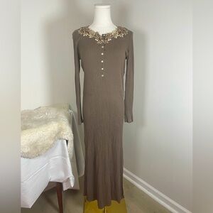 Joelle La Perla Floral Ribbed Nightgown
